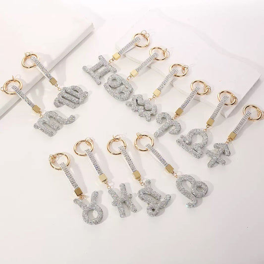 12 Constellation Diamond Bag Pendant Keychain