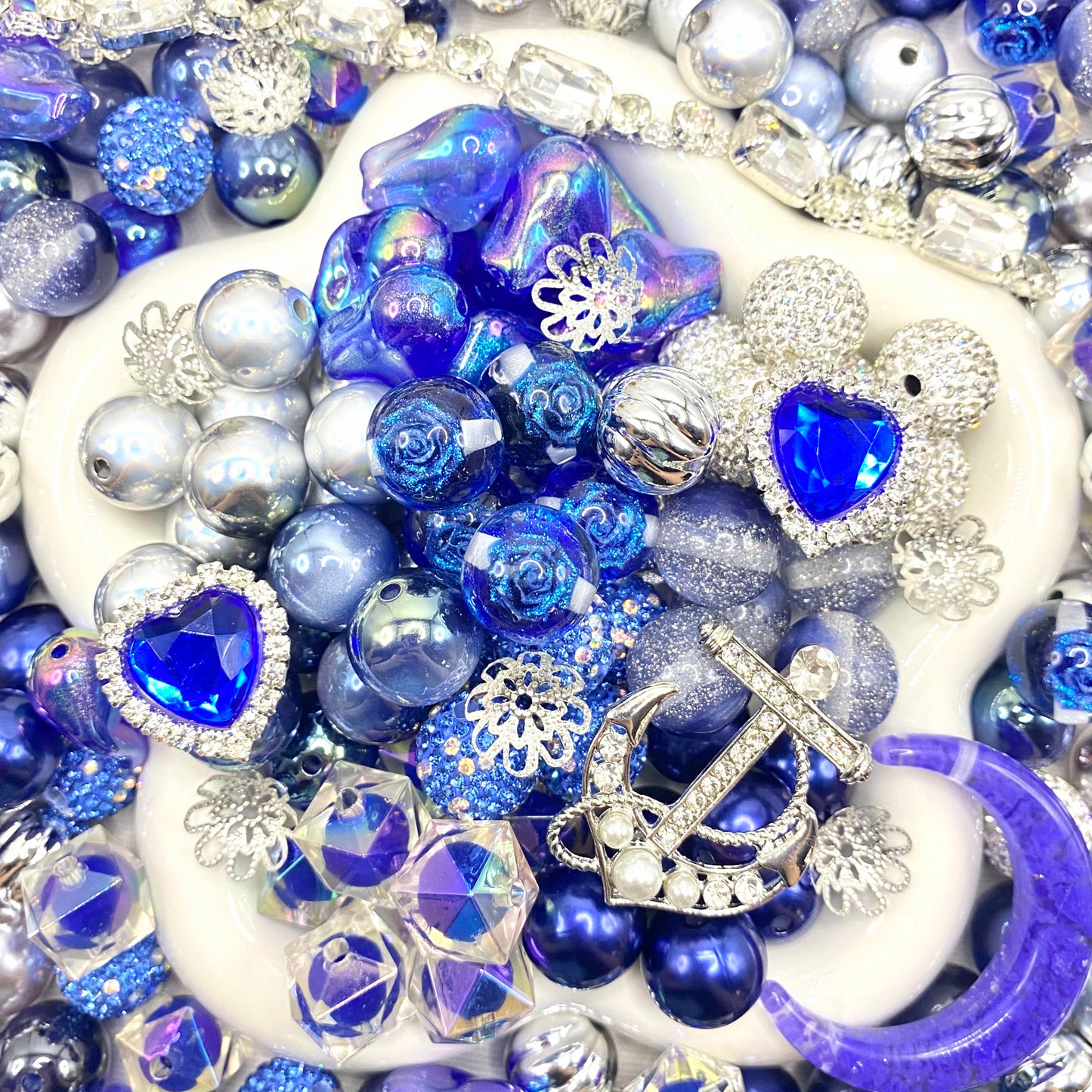 16mm Keychain/Pen Making DIY Beads Mix – 16/20mm Silicone, Resin & Acrylic Beads