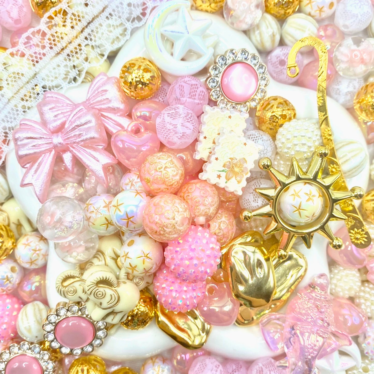 16mm Keychain/Pen Making DIY Beads Mix – 16/20mm Silicone, Resin & Acrylic Beads