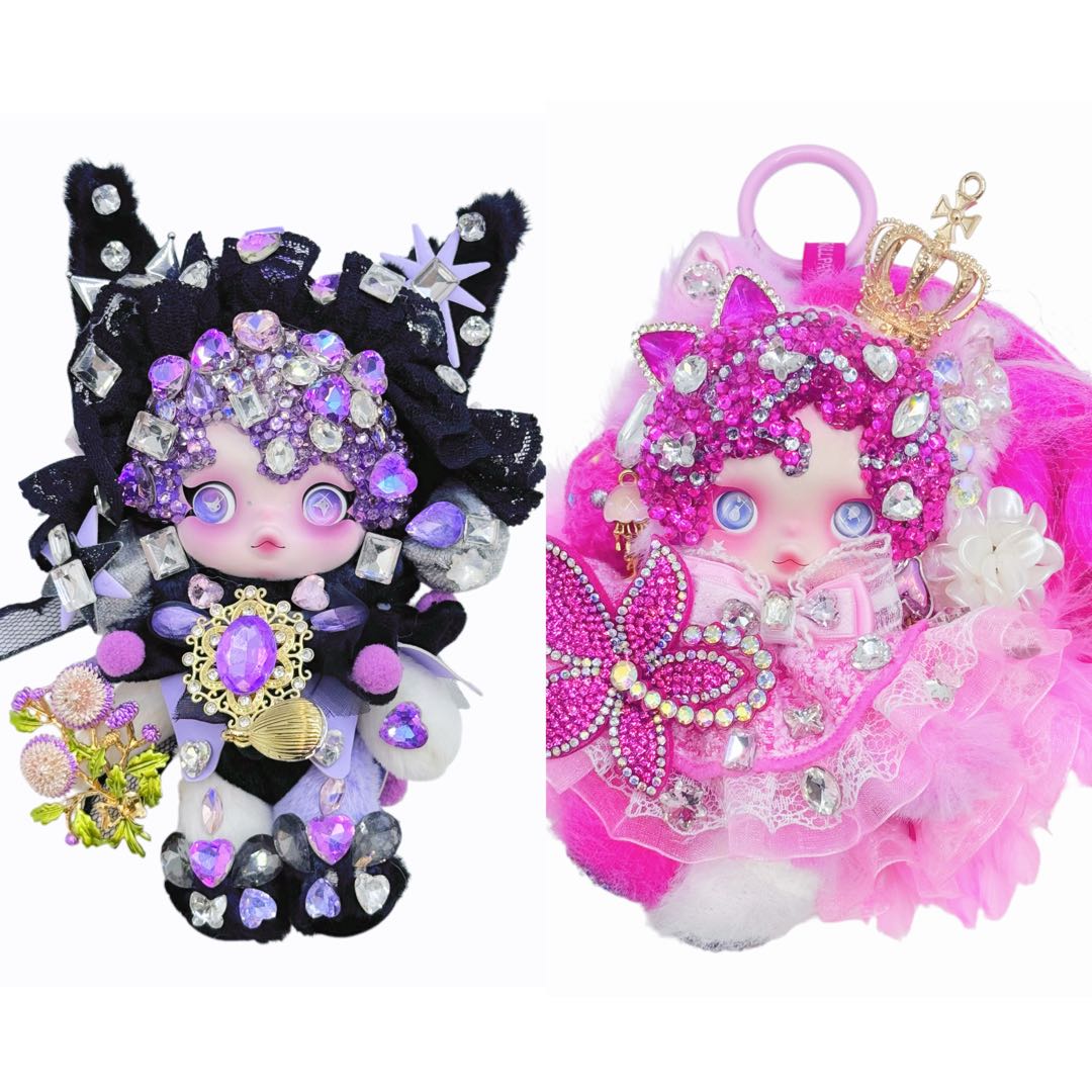 Diamond Glitter Rhinestone Soft Vinyl Doll Diy - Kosbling Handmade Blind Bag