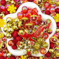 16mm Car Hanger/Ornament Making Beads Mix – 16mm Beads with Hooks, Acrylic/Resin/Glass Beads