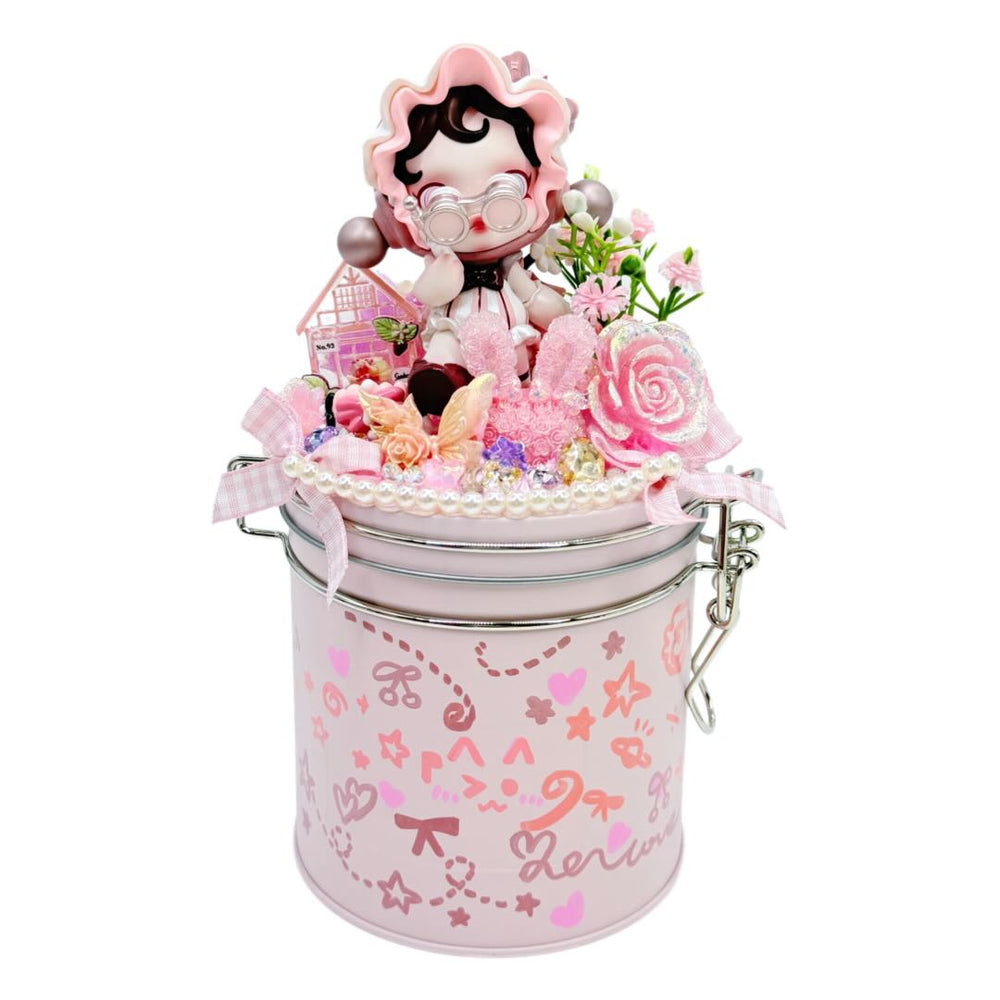 【20% OFF ONLY】Handmade Iron Craft Airtight Storage Jar with Cream Glue Doll DIY - Kosbling Blind Bag