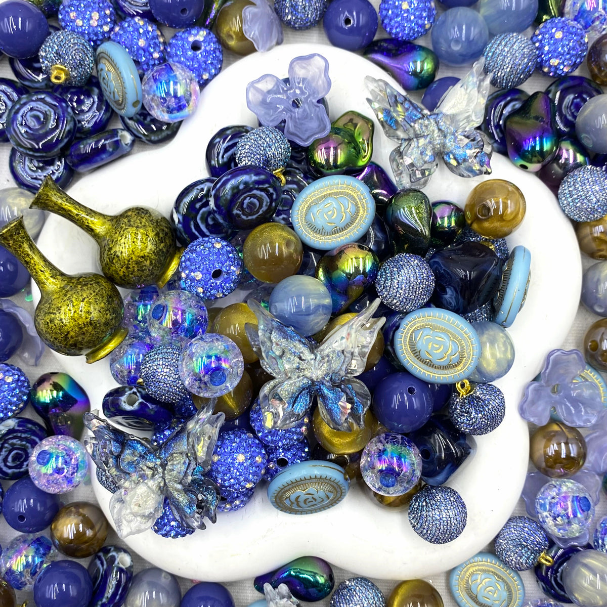 16mm Keychain/Pen Making DIY Beads Mix – 16/20mm Silicone, Resin & Acrylic Beads
