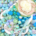 16mm Car Hanger/Ornament Making Beads Mix – 16mm Beads with Hooks, Acrylic/Resin/Glass Beads