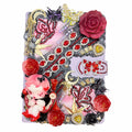 【20% OFF ONLY】Handmade Rhinestone Decorated Painted Notebook with Cream Glue Doll Diy - Kosbling Handmade Blind Bag