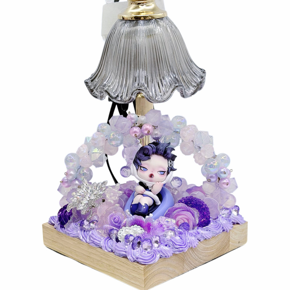 【20% OFF ONLY】Handmade Threaded Lily of the Valley Table Lamp With Cream Glue Doll Diy - Kosbling Handmade Blind Bag