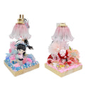 【20% OFF ONLY】Handmade Threaded Lily of the Valley Table Lamp With Cream Glue Doll Diy - Kosbling Handmade Blind Bag
