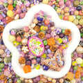 Jewelry Making Beads Mix for DIY Jewelry & Crafts – 8/10/12mm Glass, Resin & Metal Beads