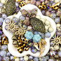 16mm Car Hanger/Ornament Making Beads Mix – 16mm Beads with Hooks, Acrylic/Resin/Glass Beads