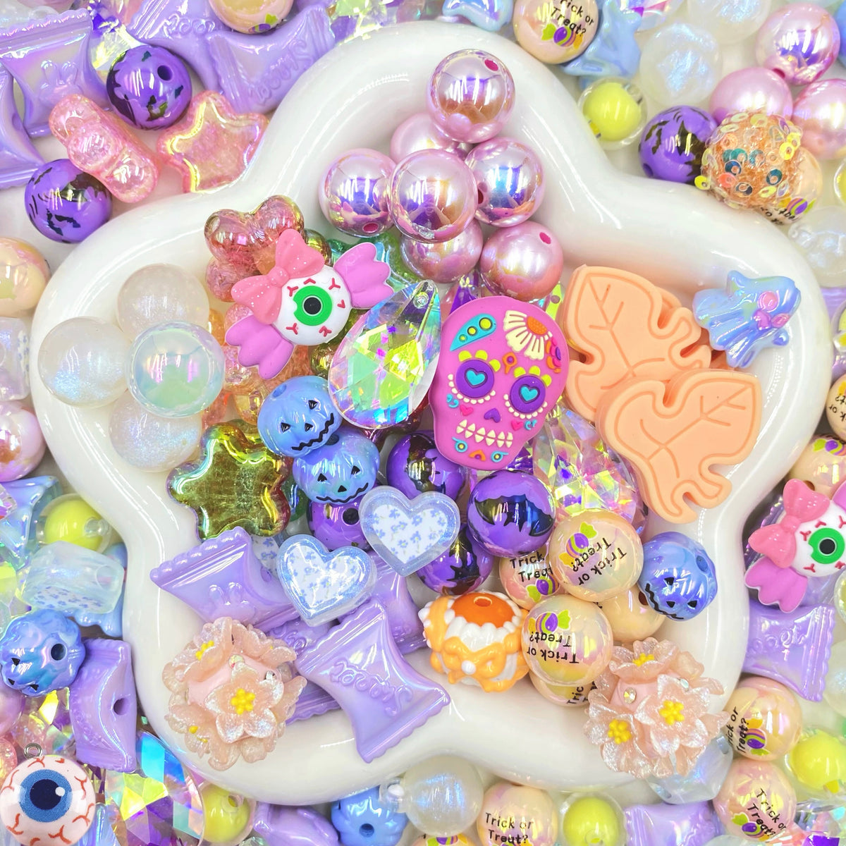 16mm Keychain/Pen Making DIY Beads Mix – 16/20mm Silicone, Resin & Acrylic Beads