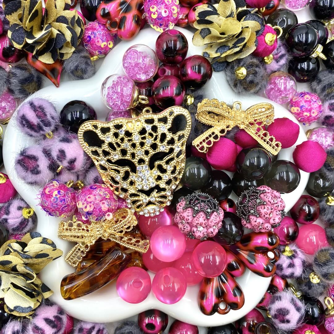 16mm Keychain/Pen Making DIY Beads Mix – 16/20mm Silicone, Resin & Acrylic Beads