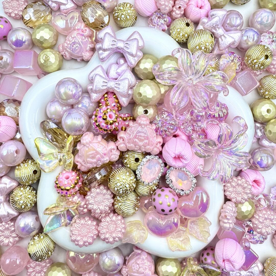 16mm Keychain/Pen Making DIY Beads Mix – 16/20mm Silicone, Resin & Acrylic Beads