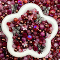 Jewelry Making Beads Mix for DIY Jewelry & Crafts – 8/10/12mm Glass, Resin & Metal Beads