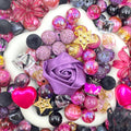 16mm Keychain/Pen Making DIY Beads Mix – 16/20mm Silicone, Resin & Acrylic Beads