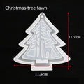 Christmas tree snowman Elk Christmas house listing resin silicone mold