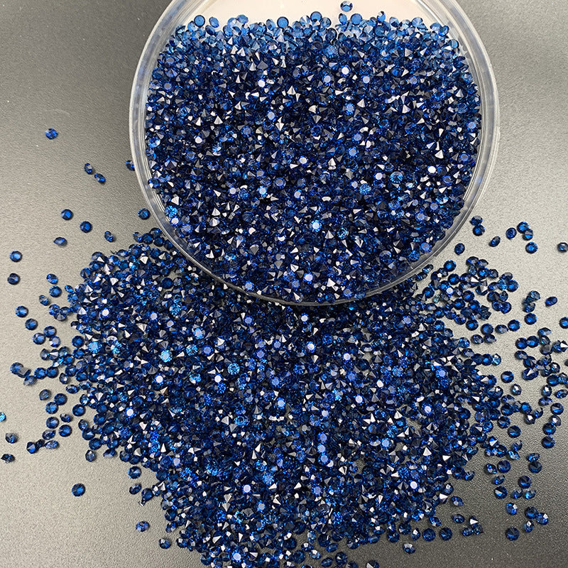 3mm(0.12 in) Blue Diamond Pointyback Transparent Resin Rhinestone (No Luminous) - 11 Colors