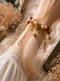 Handmade Floral Bracelets - Feather  KJ1