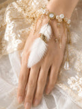 Handmade Floral Bracelets - Feather  KJ1