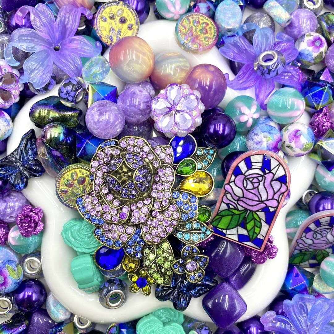 16mm Keychain/Pen Making DIY Beads Mix – 16/20mm Silicone, Resin & Acrylic Beads