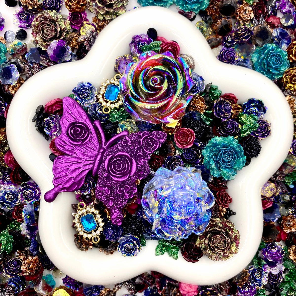 【Buy One Get Equal Volume for Free】- DK03B - Nail Charm+ Rose Mix-glow(Miki)- FC1 1