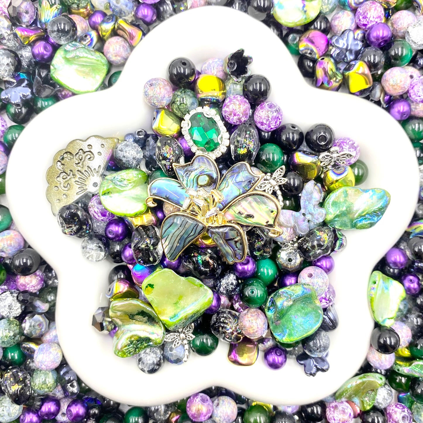 【Buy One Get One Equal Volume For Free】Iris Beads Mix for Bracelet-BD