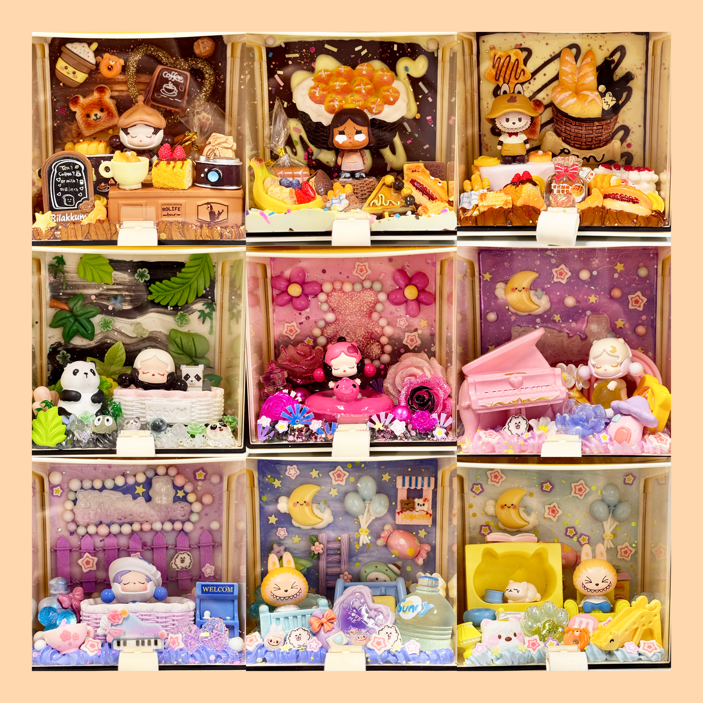 Doll Storage Drawer- Blind Bag - Cream Glue