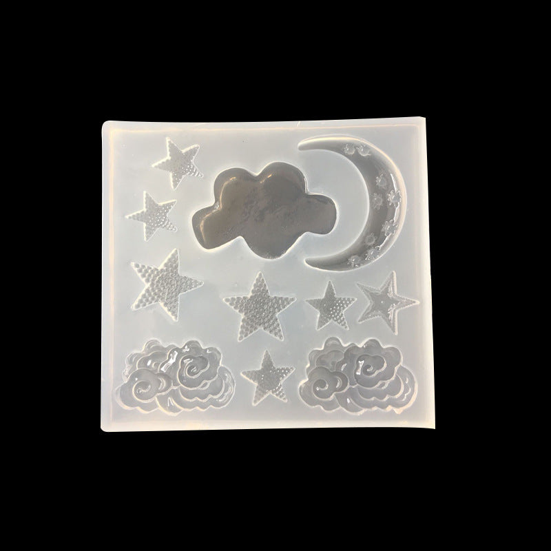 DIY Mirror Clouds Moon & Feathers Silicone Mould