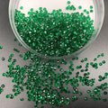 3mm(0.12 in) Green Diamond Pointyback Transparent Resin Rhinestone (No Luminous) - 9 Colors