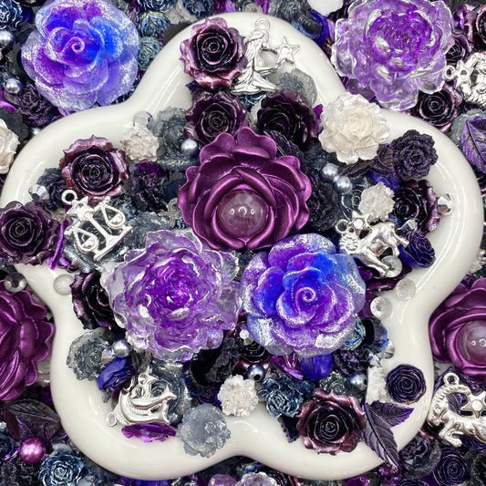 Amethyst Romance - Nail Charm+Rose Mix-glow(Miki)- FC1