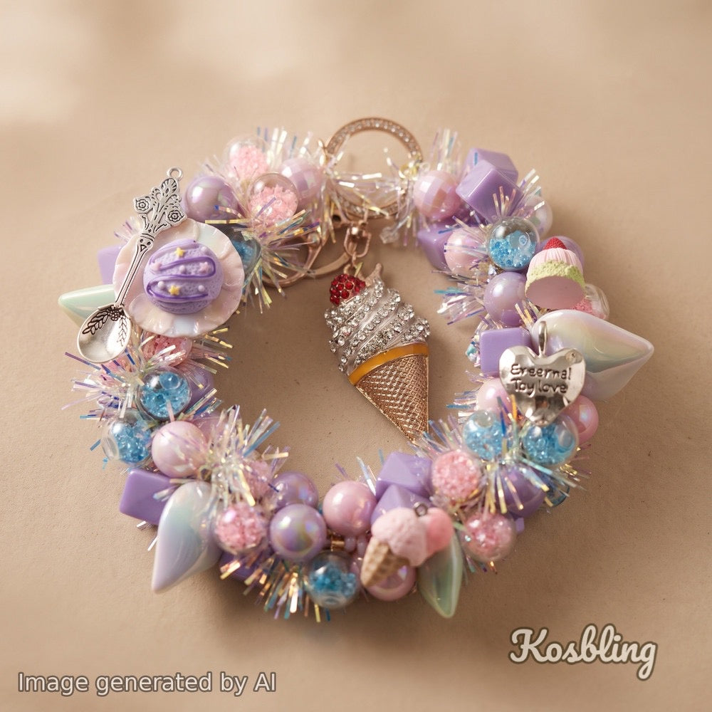 【Buy One Get One Equal Volume For Free】Ice Cream Beads Mix for hanging ornament-BD