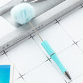 DIY fluffy ball plastic beaded pen - BD