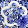 Jewelry Making Beads Mix for DIY Jewelry & Crafts – 8/10/12mm Glass, Resin & Metal Beads