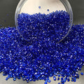 3mm(0.12 in) Blue Diamond Pointyback Transparent Resin Rhinestone (No Luminous) - 11 Colors