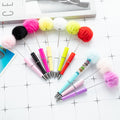 DIY fluffy ball plastic beaded pen - BD