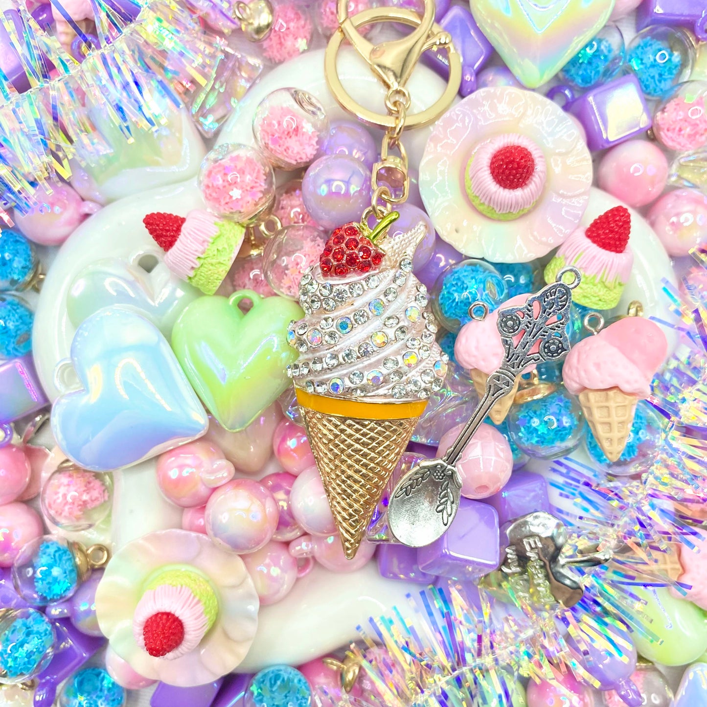 【Buy One Get One Equal Volume For Free】Ice Cream Beads Mix for hanging ornament-BD