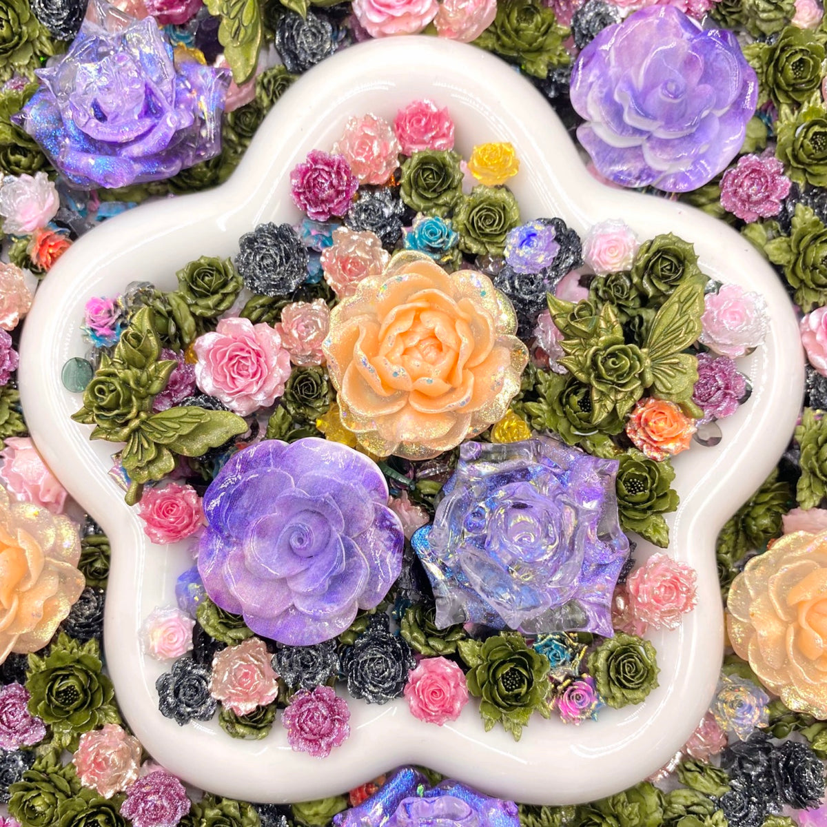 【Buy One Get Equal Volume for Free】- DK03B - Nail Charm+ Rose Mix-glow(Miki)- FC1 1