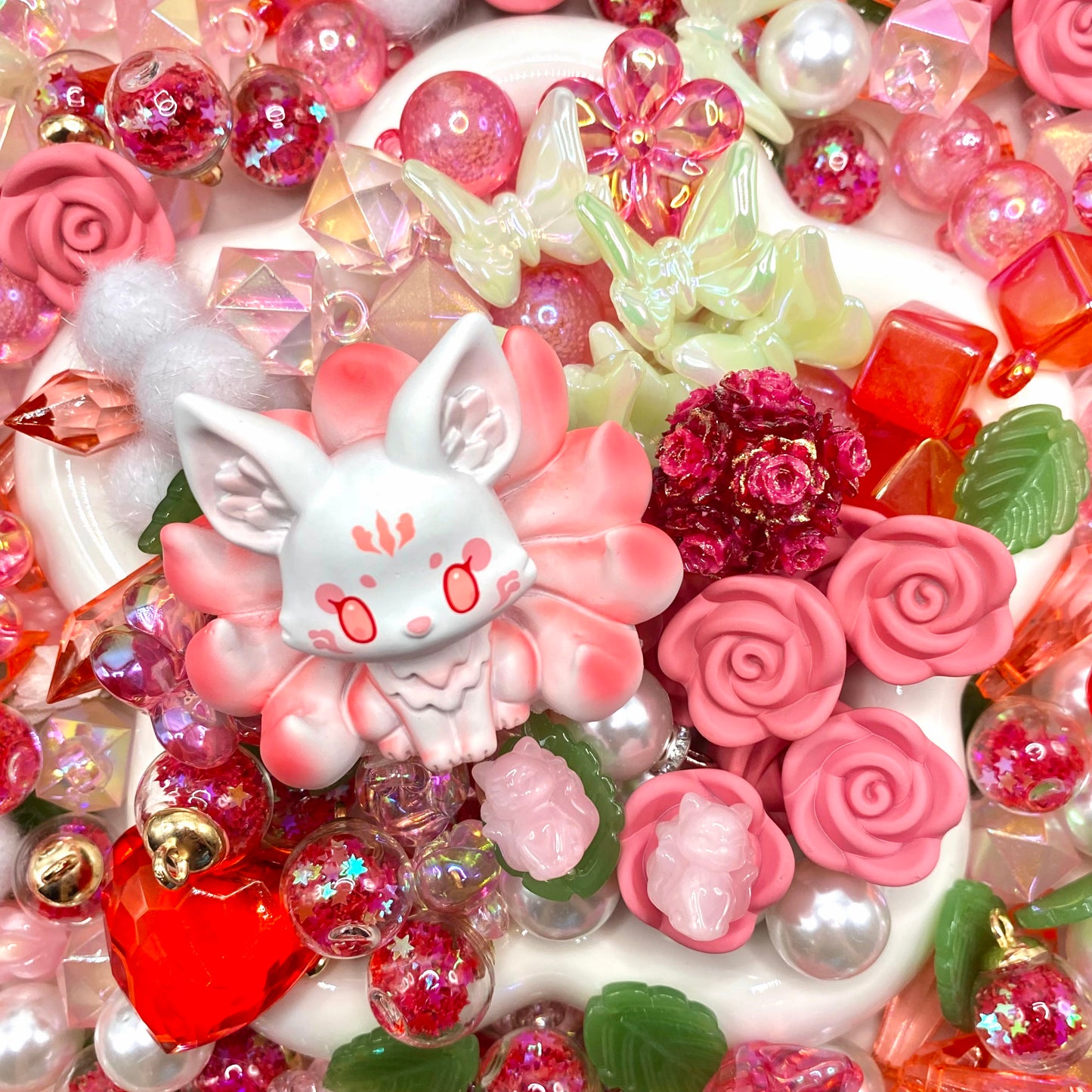 【Buy One Get One Equal Volume For Free】Nine-tailed Fox Beads Mix for hanging ornament-BD