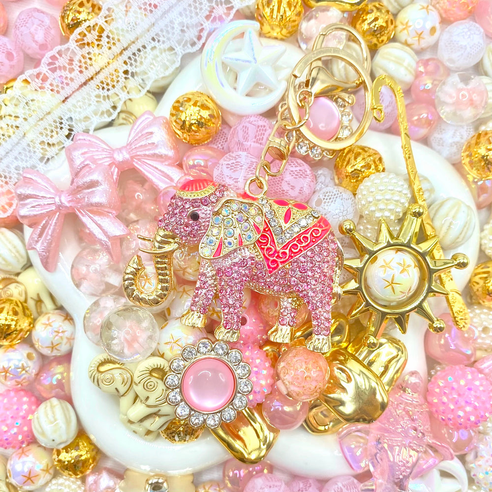 【Buy One Get One Equal Volume For Free】Elephant Beads Mix For Keychains(Miki)-BD