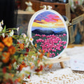 Pink Field of Blossoms - Embroidery Kit