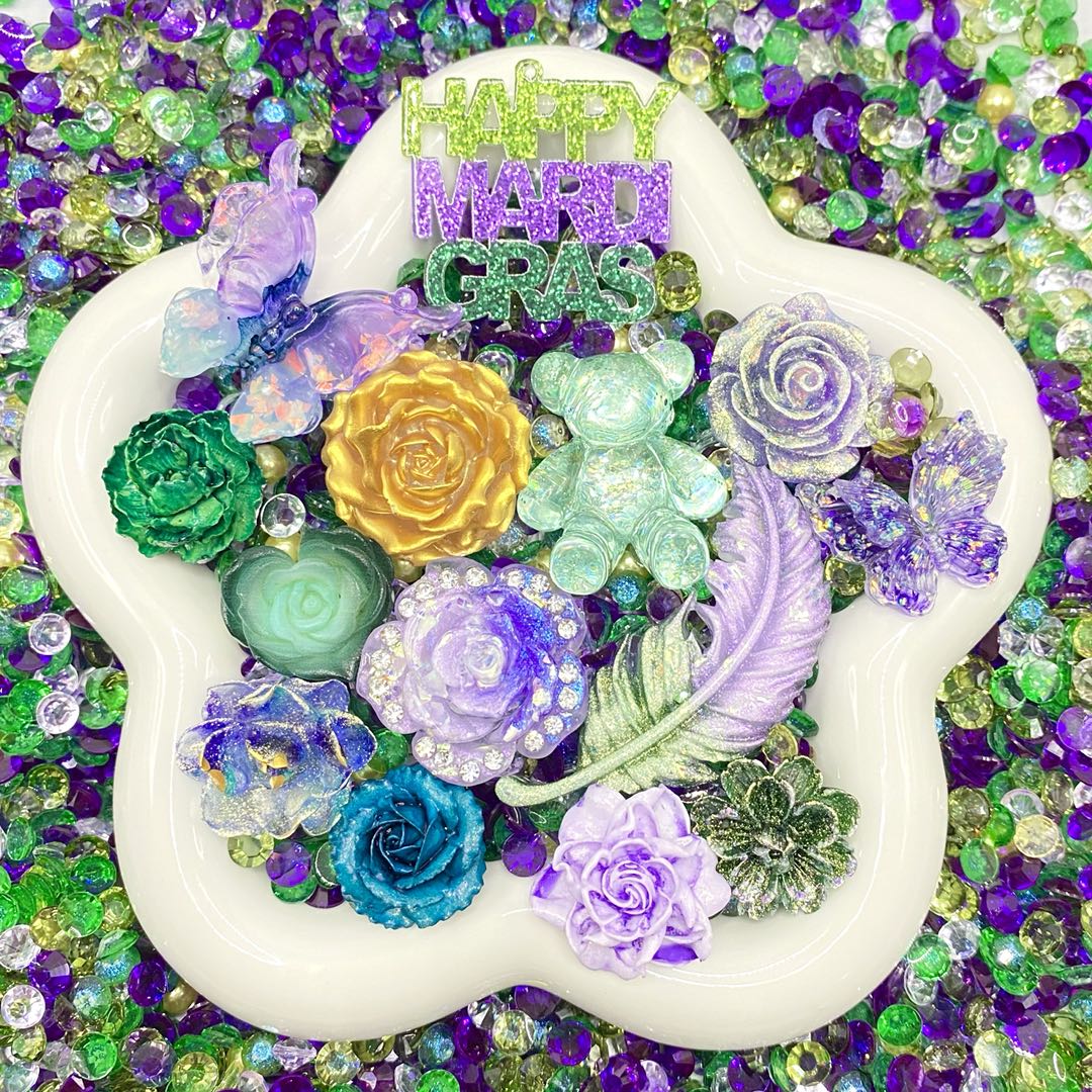 Mardi Gras Magic Rose Bouquet Mix - glow