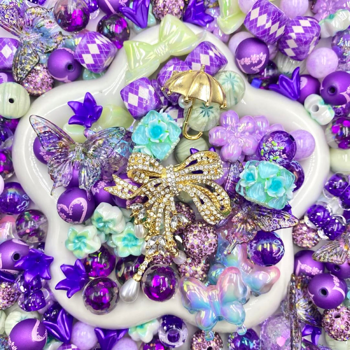 【Buy One Get One Equal Volume For Free】- DK02A - Beads Mix For Keychains(Miki)-BD 1