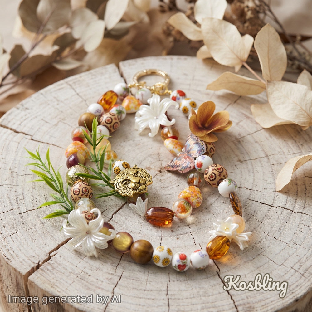 【Buy One Get One Equal Volume For Free】Tiger Beads Mix For Keychains(Miki)-BD
