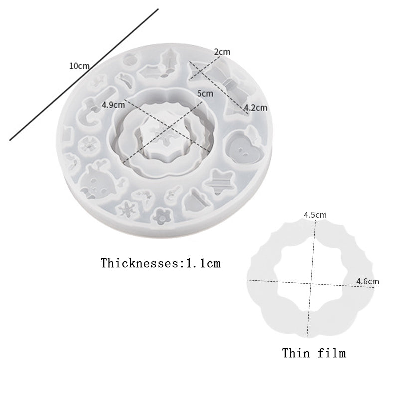 Christmas Resin Molds - DIY Epoxy Resin Molds with Earring