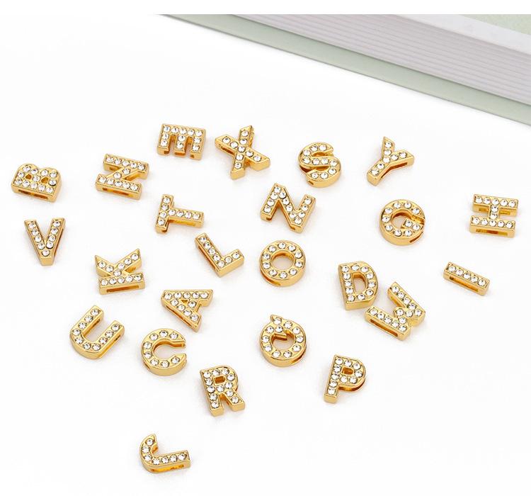 15g/30g/ pack Acrylic 26 letter beads Pendant DIY gold silver holiday gift  bracelet necklace jewelry material accessories