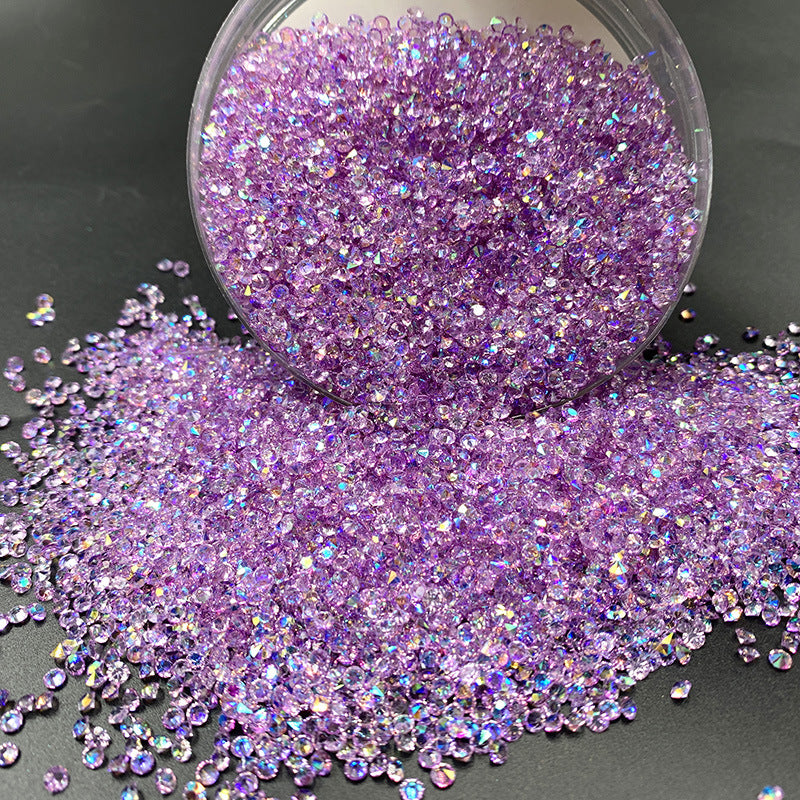 3mm(0.12 in) AB Diamond Pointyback Transparent Resin Rhinestone (No Luminous) - 19 Colors