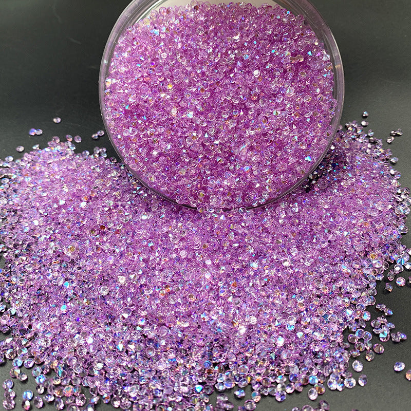 3mm(0.12 in) AB Diamond Pointyback Transparent Resin Rhinestone (No Luminous) - 19 Colors