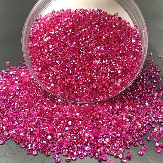 3mm(0.12 in) AB Diamond Pointyback Transparent Resin Rhinestone (No Luminous) - 19 Colors