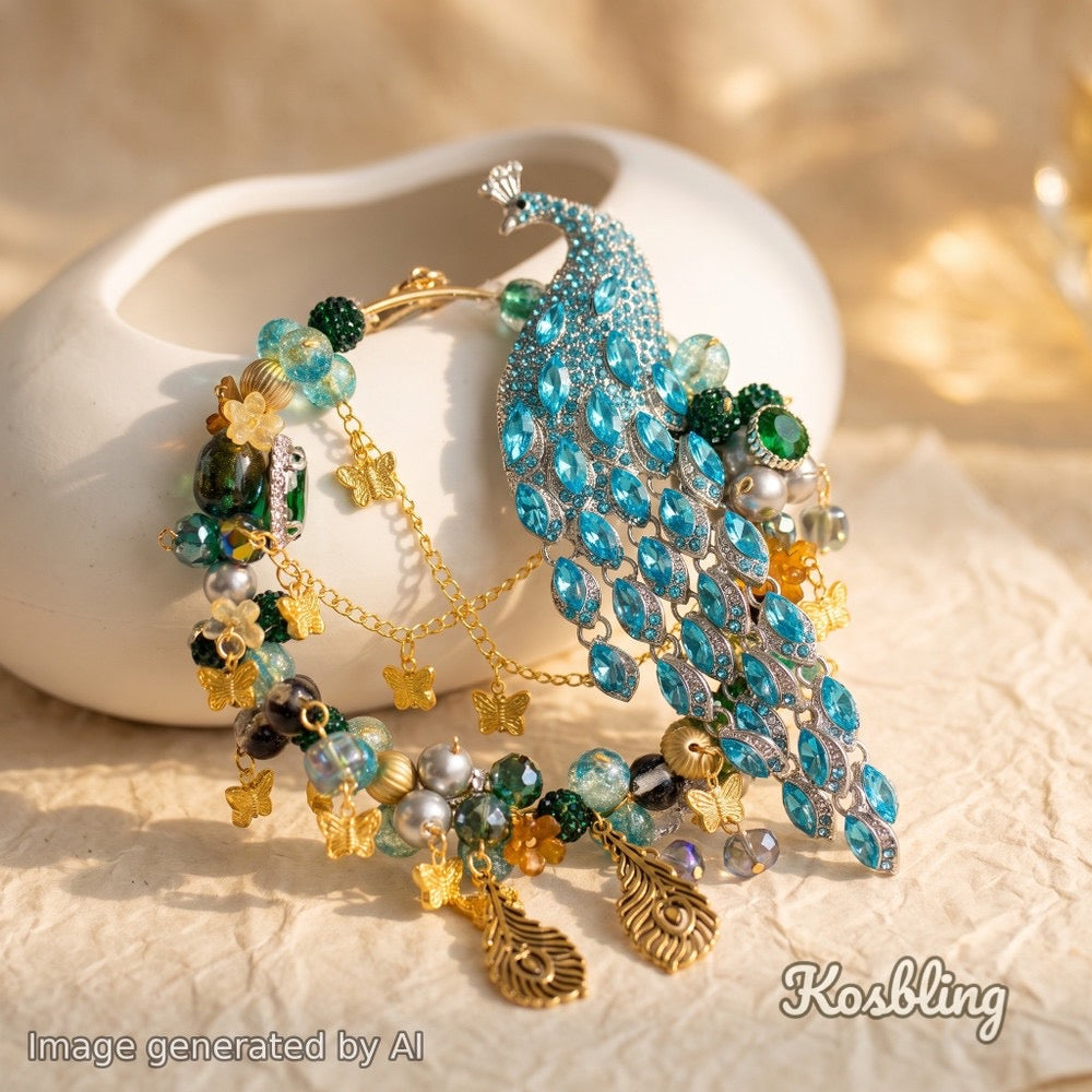 【Buy One Get One Equal Volume For Free】Peacock Beads Mix for Bracelet-BD