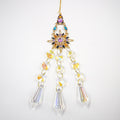 Colorful Diamond Sun and Moon Crystal suncatcher