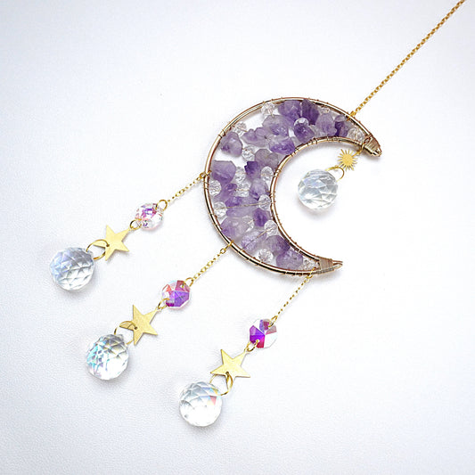 Amethyst Crystals Suncatcher